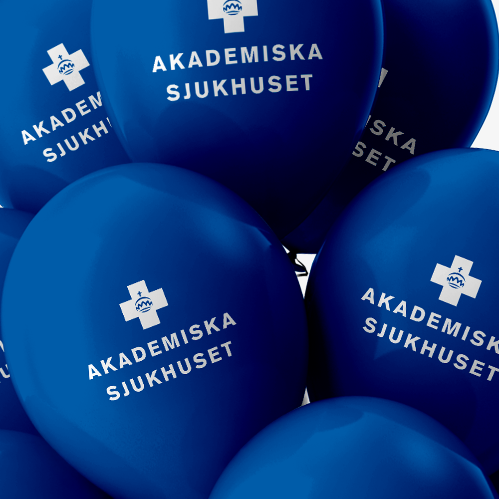 Blåa ballonger - Medium